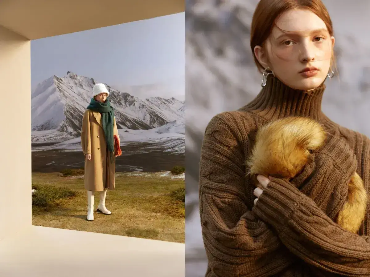 Custom knit turtleneck sweater detail by Greendimple, soft texture and premium fit
