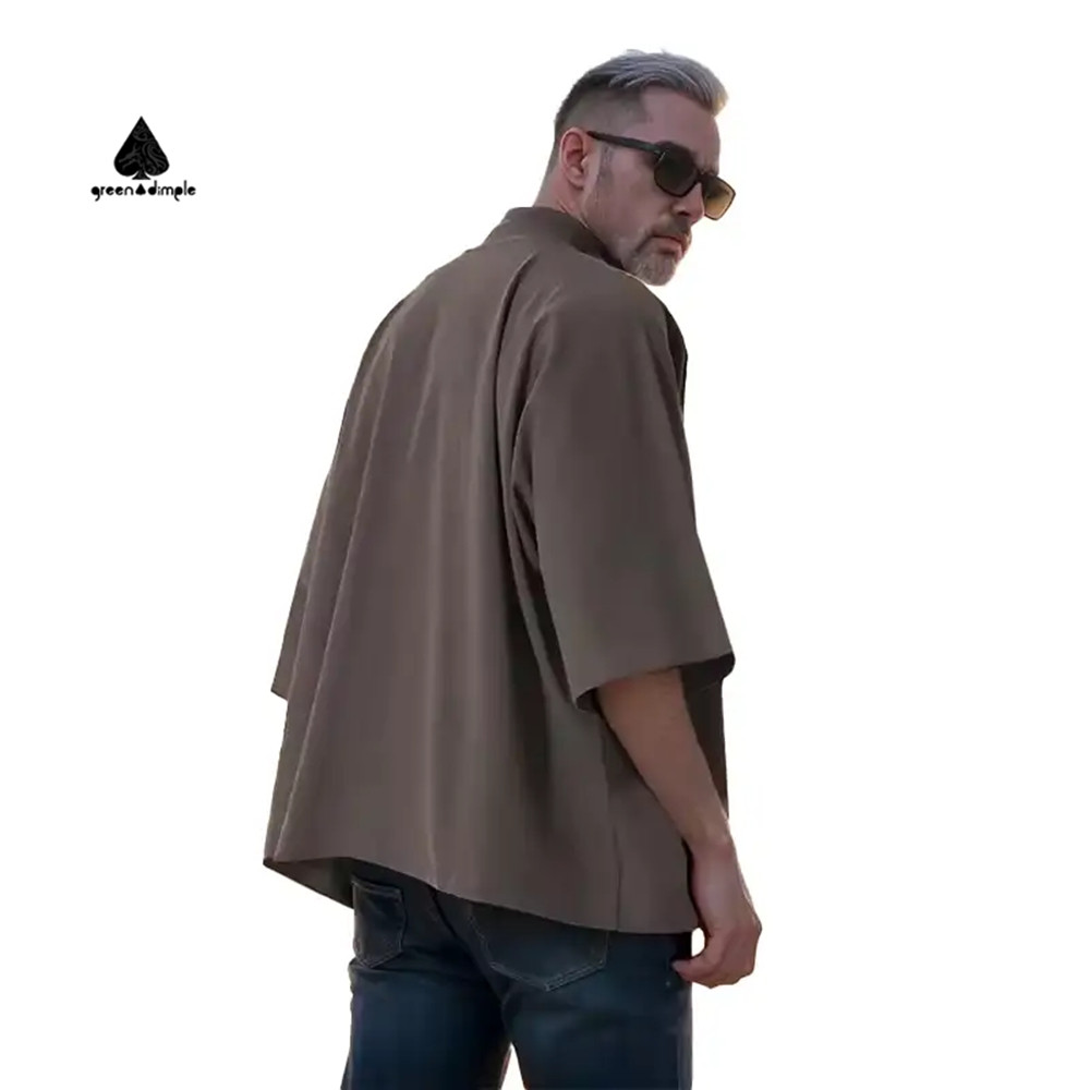 oversized cotton t shirt relaxed fit streetwear back view