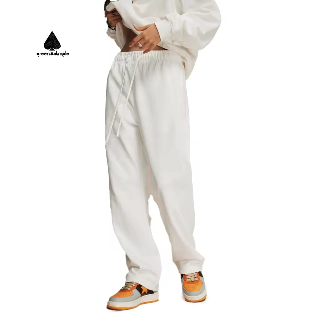 front view of oversized french terry sweatpants unisex streetwear joggers