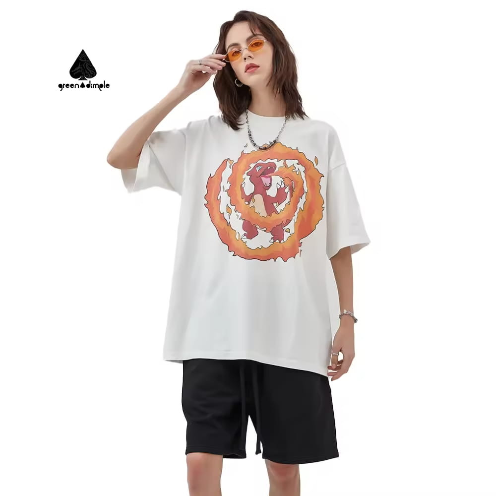 Oversized loose fit heavyweight cotton streetwear T-shirt