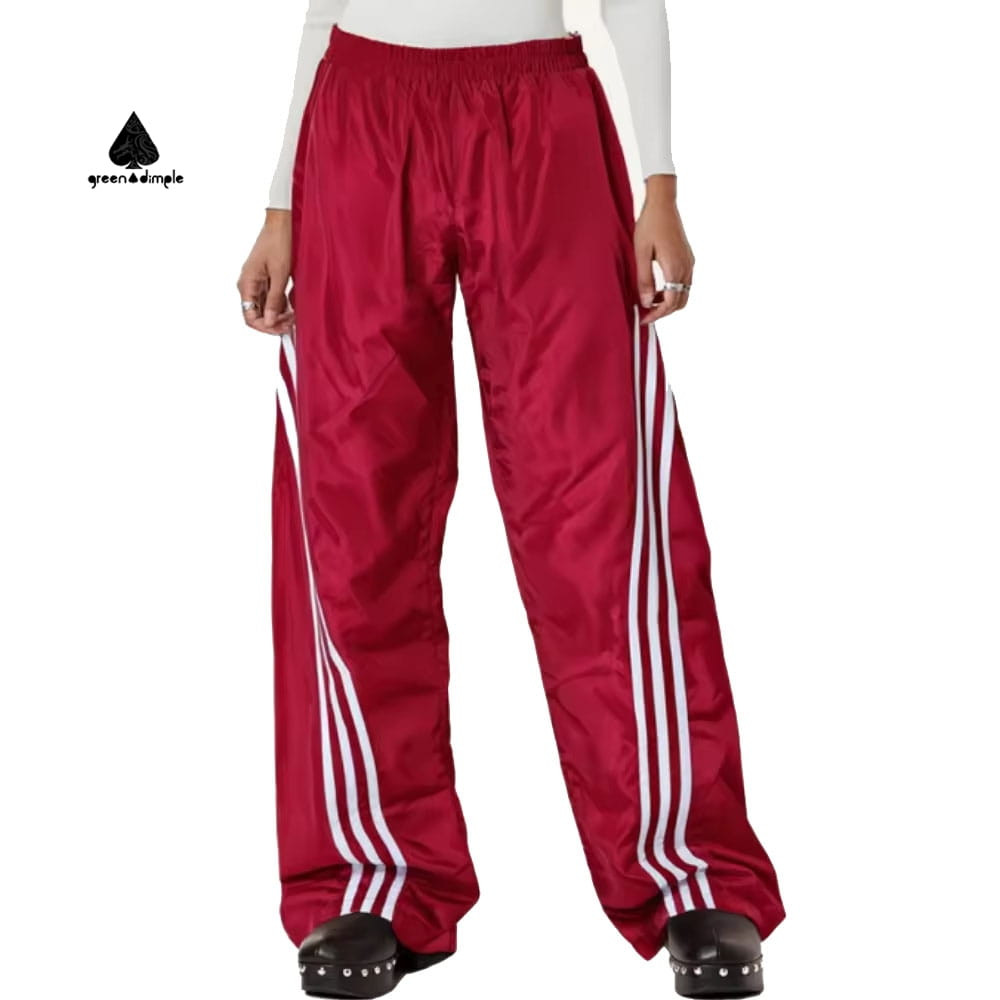Custom Lightweight Wide Leg Track Pants Women - Image 3
