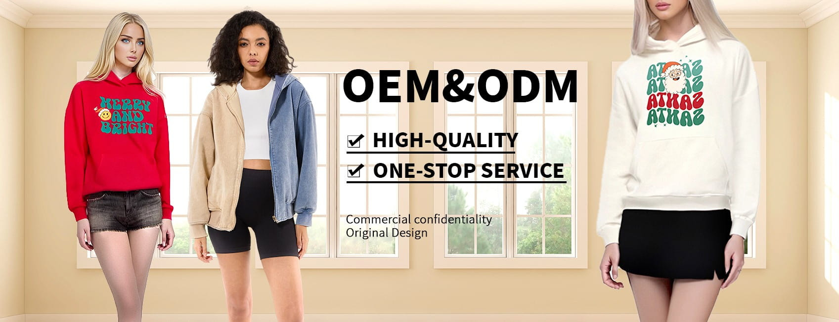 custom womens hoodie manufacturer bulk OEM cropped oversized hoodies for women